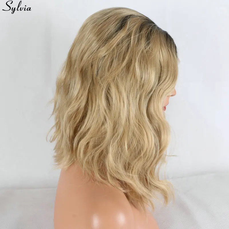 blonde ombre synthetic lace front wig (7)