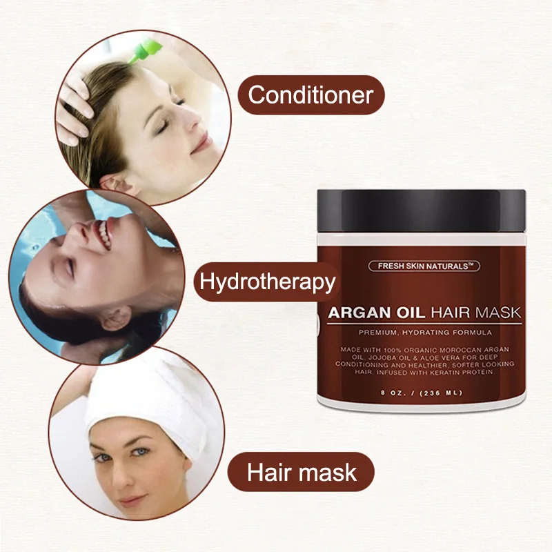 spesifikasi Pure Organic Argan Oil Pelembab Minyak Esensial untuk Perawatan Rambut Hairdressing Styling Rambut Argan Oil