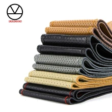 Чехол на руль из KAWOSEN кожи, аксессуары для стайлинга автомобилей Volante Esportivo, чехол ручной работы с иглами и резьбой SWCH02