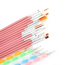 20Pcs Ornate Nail Art Set Dotting Painting drawing Polish Brush Pen Tools