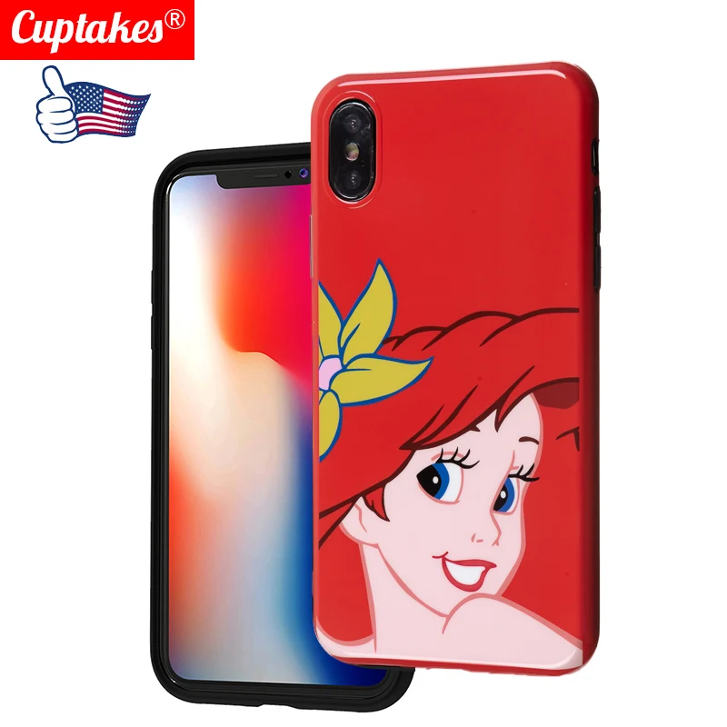 Best Luxury Couple Case For iPhone 6 6s 7 8 Plus Glossy Crown King Queen Princess Soft TPU Case For iPhone X XS Max XR Cover Capa