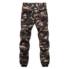 Mens Cotton Pencil Harem Pants Russia Autumn Jogger Camouflage Print Military Pant Loose Big Size Green Camo Drawstring Trousers