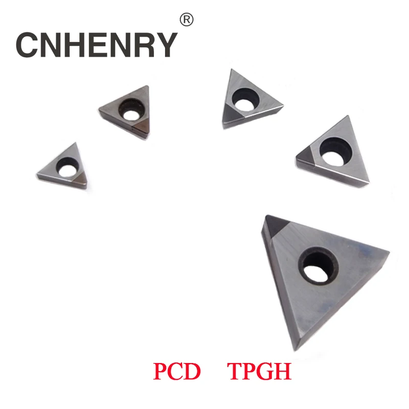 2 PCS PCD Turning Inserts TPGH080202/04/08 090202/04/08 CNC PCD Diamond