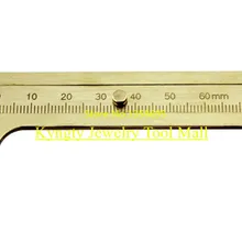 Латунный датчик, Вернье медный Калибр 80 мм, медный калипер штангенциркуль скольжения штангенциркуль, инструмент для изготовления ювелирных изделий