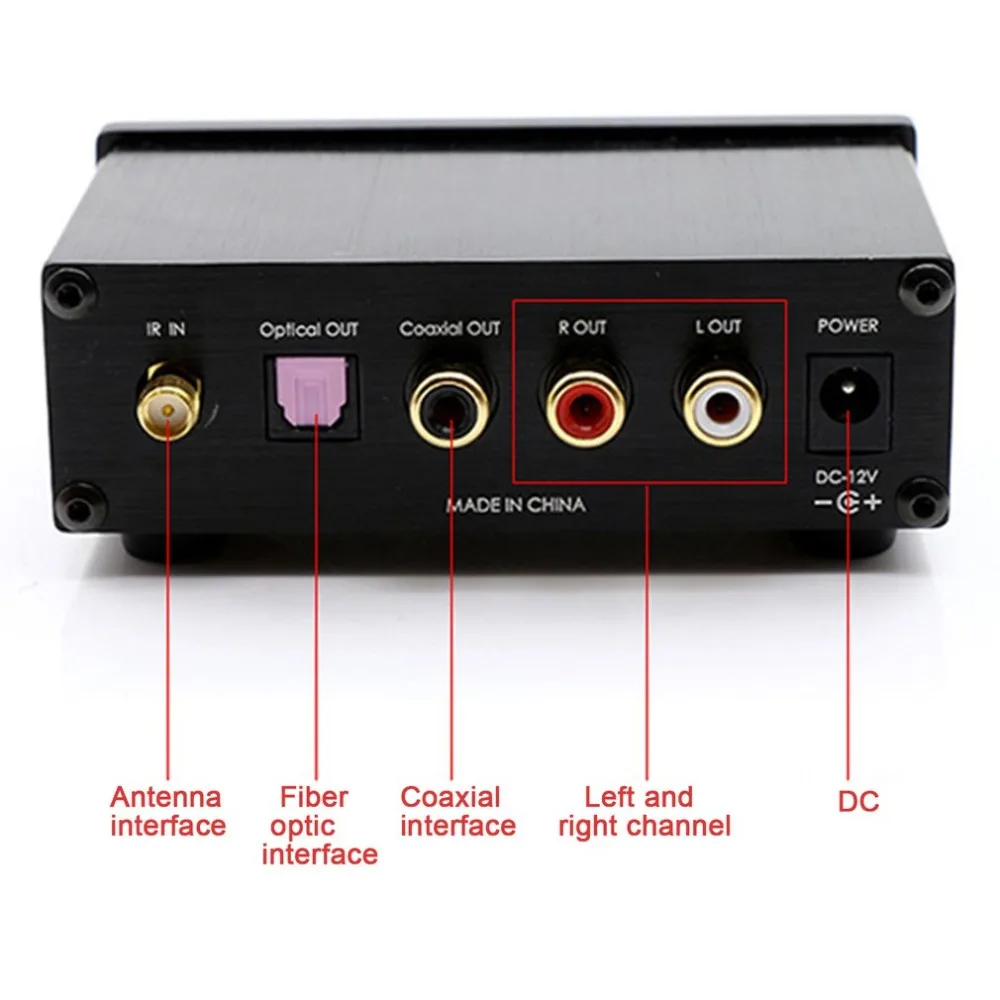 

FX-AUDIO High-fidelity Bluetooth Audio Receiver Fiber-optic Coaxial Output Can Be Connected To Pure Digital Power Amplifier