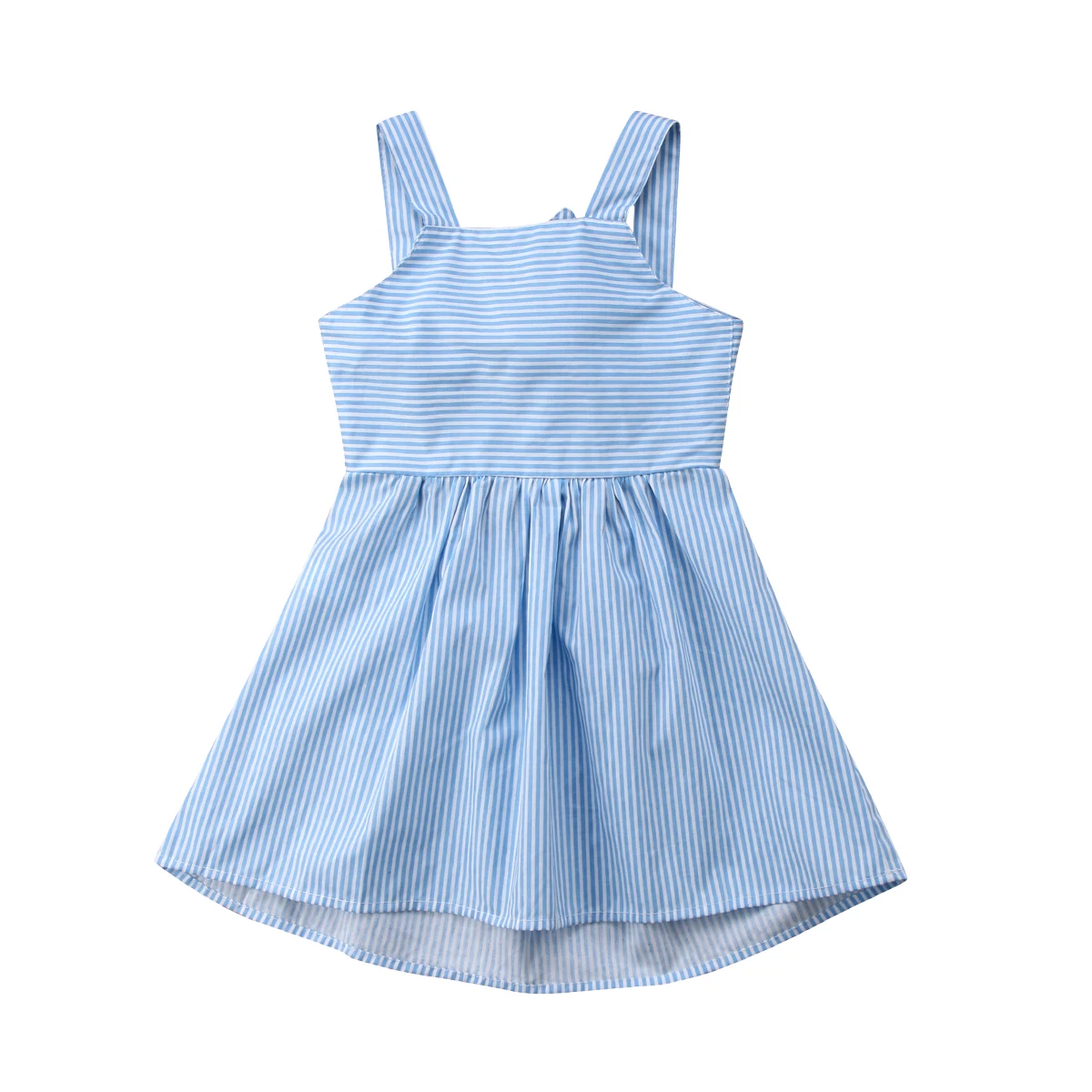 2PCS Striped Girl Princess Dress Kid Baby Party Wedding Pageant Dresses Clothes