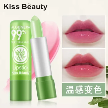 

Kiss beauty Aloe Vera jelly lipstick waterproof long lasting moisturizing lipstick temperature change color lipstick tatto KB021