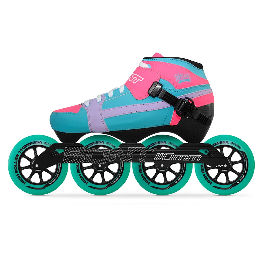 100% الأصلي بونت السعي 3PT سرعة حذاء تزلج بعجلات Heatmoldable ألياف الكربون التمهيد S-إطار 110 مللي متر Highroller عجلة التزلج Patines