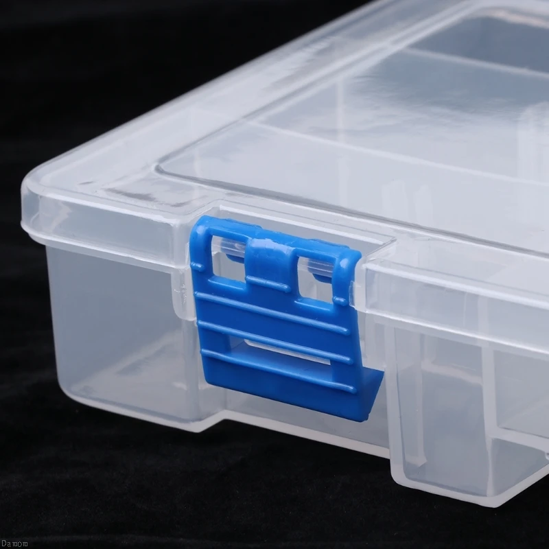 Портативный 15 Компоненты ящик для хранения оборудования инструмент Запчасти чехол прозрачный Пластик Damom