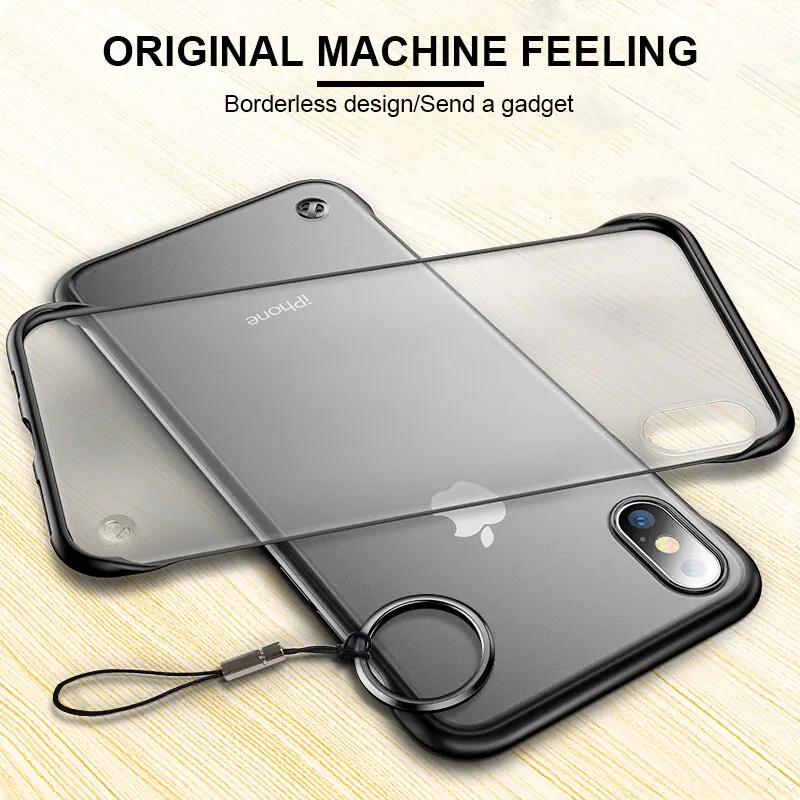 

ZEBORA Ultra-thin Borderless Acrylic Phone Case For iPhone 7 8 Plus Case For Apple iPhone XR X XS Max 6 6S Plus Clear Back Cover