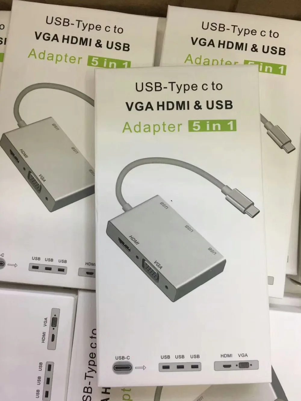 

USB 3.1 Type C to HDMI Digital AV VGA USB HUB OTG Adapter for Macbook Pro GW