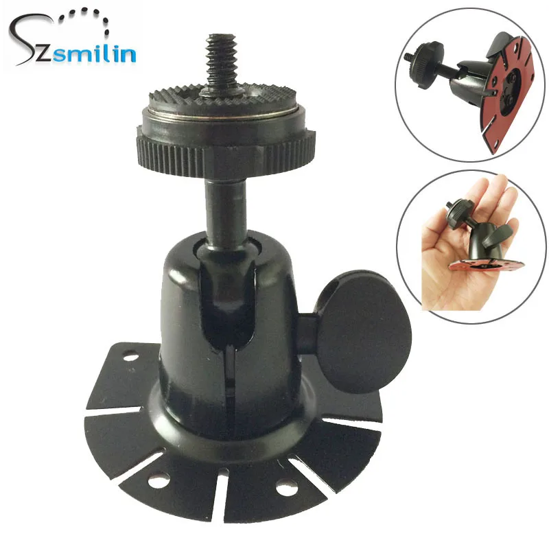 SZSMILIN 360 swivel metal 3M Adhesive Car Dashboard Mount Vehicle DVR