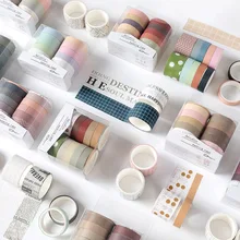 10pcs/lot Mohamm Sweet Dream Series Cute Washi Tape Set Masking Tape Journal Supplies Scrapbooking Paper Stationary