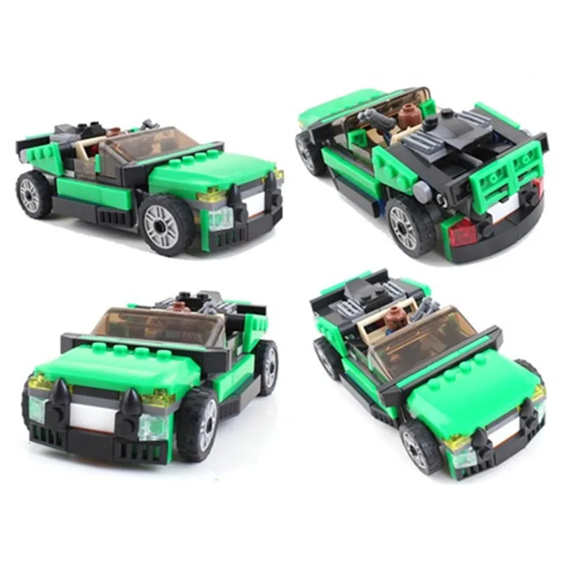 

Model 7104 Building Blocks Super Heroes Ultimate SpiderMan Venom Nick Fury  With Locomotive Tracking Down Scene Toys