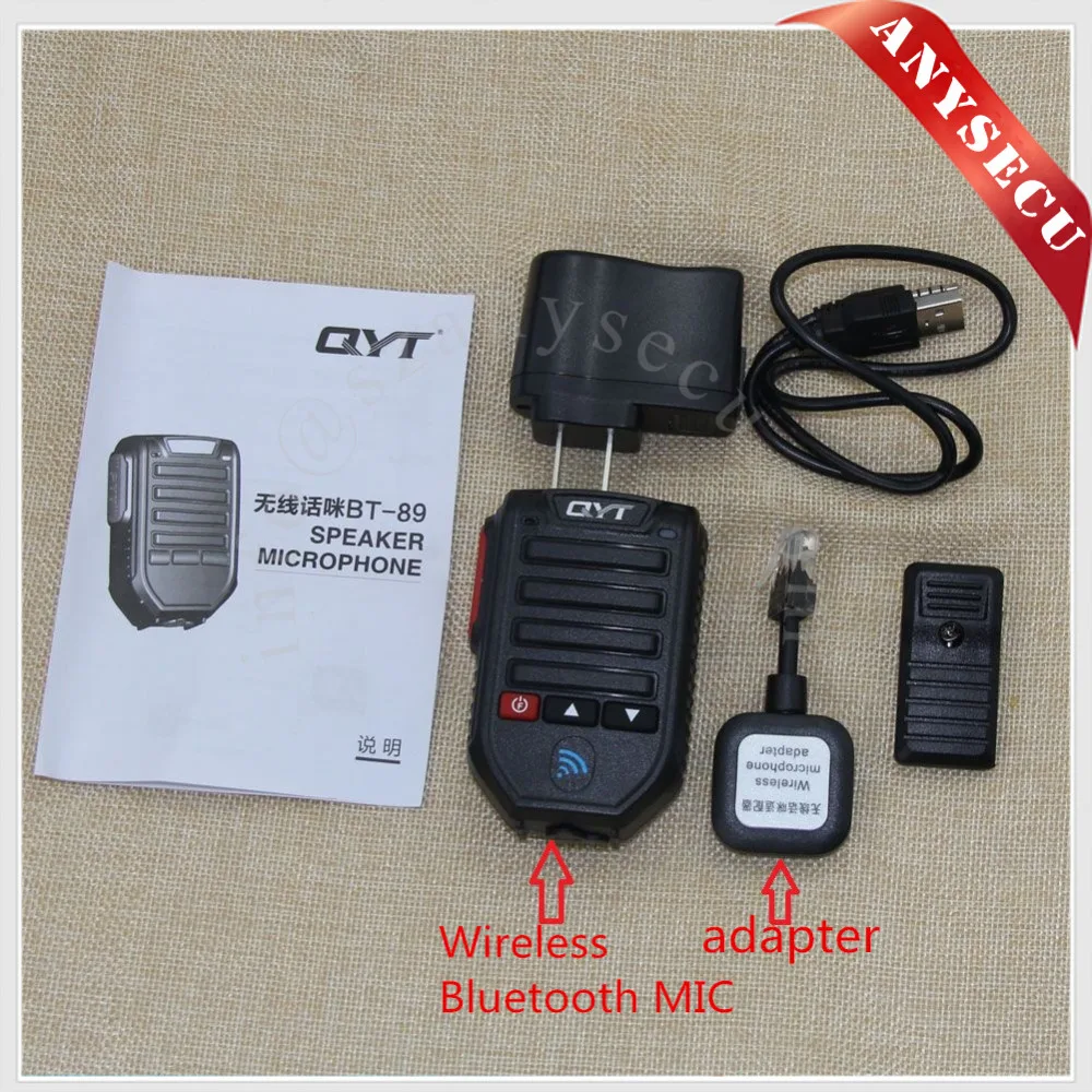 Беспроводной bluetooth микрофон BT-89 BT89 10 метров для QYT KT-7900D KT-89000D KT-780 плюс KT-980 плюс KT-5800 Автомобильная радиоантенна