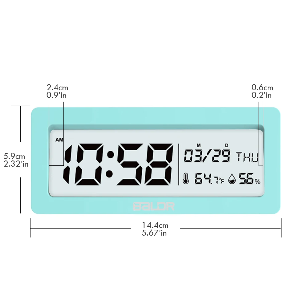 Baldr светодиодный Будильник Despertador Температура Влажность электронный настольный цифровой Настольный Повтор часы белая подсветка дисплей