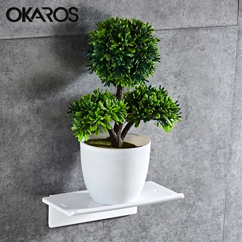 

OKAROS Bathroom Sheft Toilet Phone Paper Holder Shelf Viscose Wall Mounted Acrylic Plastic Bath Toilet Paper Accessory