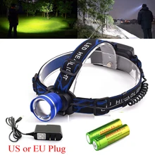 Масштабируемые CREE XML Q5 1800LM фонарь светодиодный налобный фонарь велосипедная лампа прожектор для охоты/Зарядное устройство(по ТИХООКЕАНСКОМУ летнему времени США ЕС)/2X18650