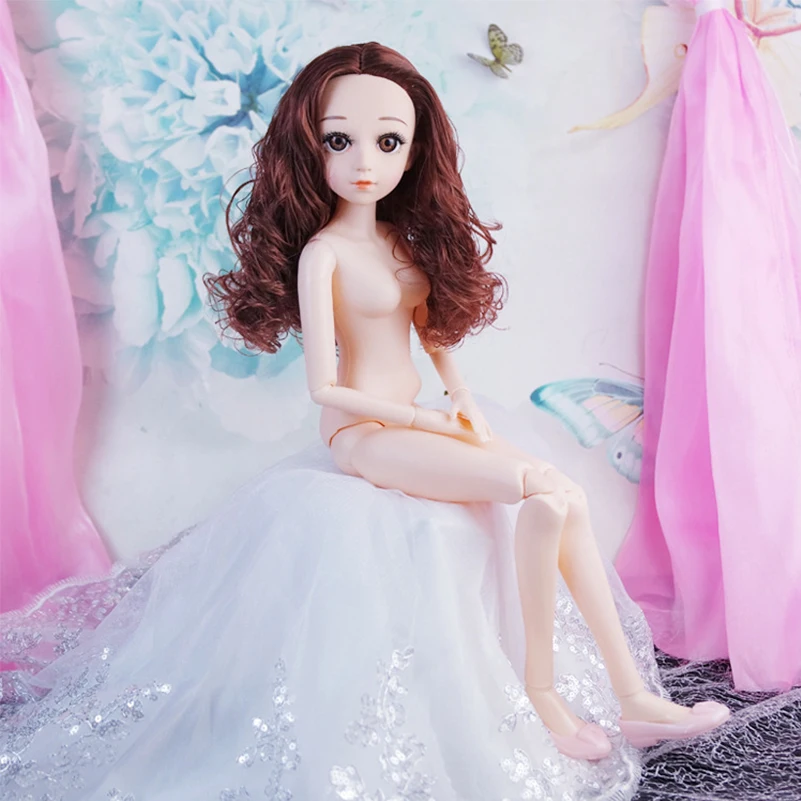 Кукла BJD с 15 подвижными шарнирными куклами 1/3 60 см Женская голая кукла тело обувью