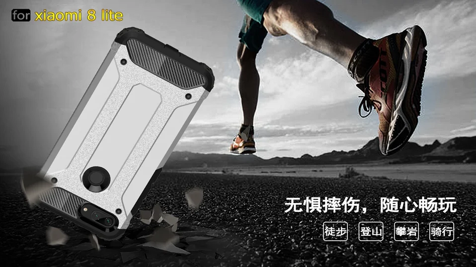 Xiomi Case For Xiaomi Redmi 6A Mi 8 Lite Cover Armor Hard Case For Xiaomi Mi 8 SE Pocophone F1 Redmi 5 Plus Note 5 6 7 Pro S2    (10)