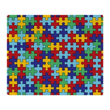 

Autism Awareness Puzzle Piece Patter Soft Fleece Throw Blanket Throws Fleece Blanket Manta Coberto For Sofa/Bed/Car/Office