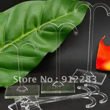 De Bijoux 10 компл. тендер лист прозрачный акриловый ювелирные изделия серьги держатель Дисплей стенд, Модные украшения Дисплей