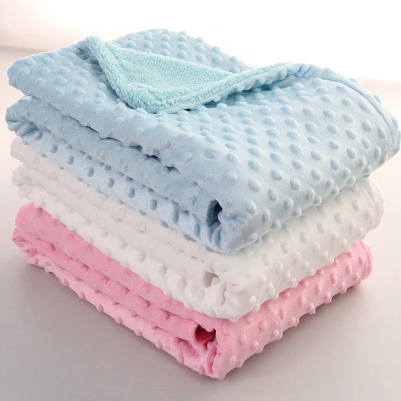 75*100 CM Cobertor Do Bebê Do Velo Inverno Fundamento Do
