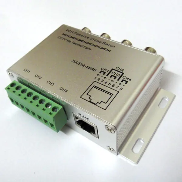 UTP 4CH канальный пассивный видеоприемник BNC CCTV Cat5 RJ45 активный адаптер|rj45 inline extension