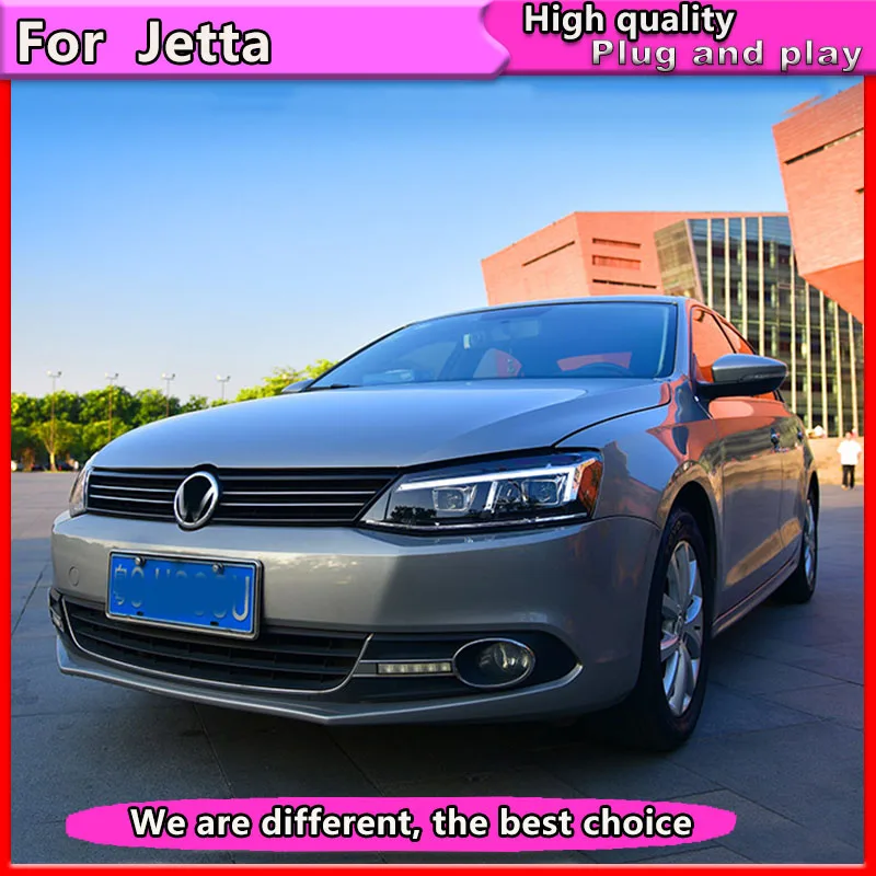 Автомобильный Стайлинг для нового VW Jetta 2011- светодиодный дизайн A8 головной светильник светодиодный головной светильник DRL Объектив двойной луч H7 HID Xenon bi xenon объектив