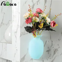 Силиконовая липкая ваза Наклейка на стену стеклянный волшебный липкий контейнер для цветочной вазы для DIY домашнего стола декоративные настенные украшения