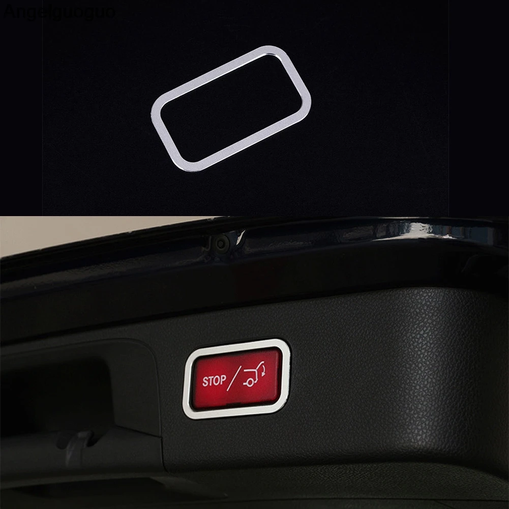 Rear Door Trunk Open Switch Button Frame Cover Trim Fit for Mercedes C Class