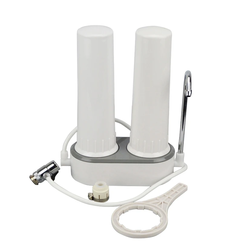 

Best Tap Water Filter 2 Stages Ceramic +Activated Carbon Household Kitchen Filter Water Purifier System clean drinking water