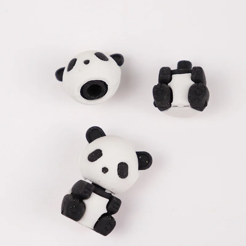 3 шт. милый каваи мультфильм животных панда дизайн рисунок карандаш резиновый ластик принадлежности школьные канцелярские принадлежности для детей игрушки приз подарок