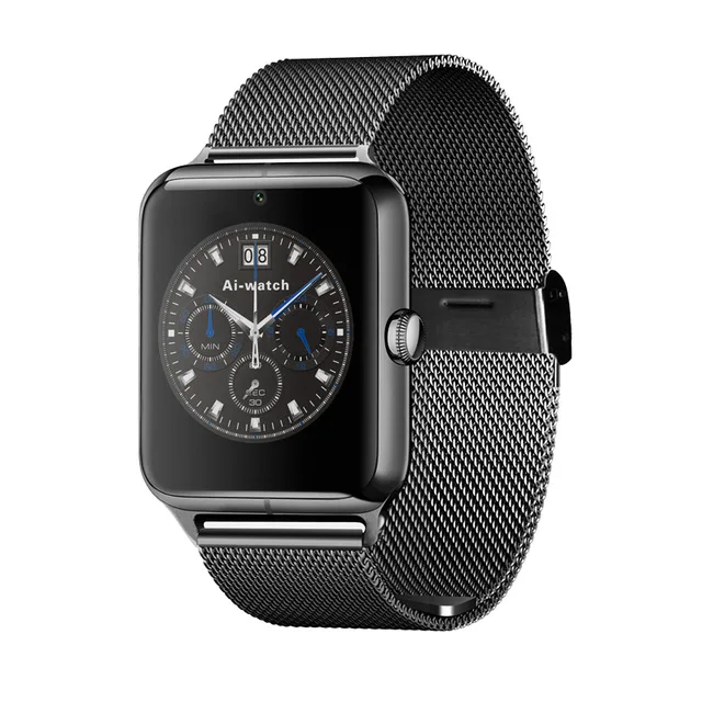

2018 Newest fashion Bluetooth Smart Watch Z50 with heart rate SIM card TF mp3 mp4 compatible with apple and Android Phones