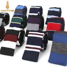 Мужские костюмы, вязаный галстук, однотонный брендовый галстук в полоску для свадебной вечеринки, смокинг, рубашки, тканые обтягивающие Галстуки Gravatas, вязаные тонкие галстуки