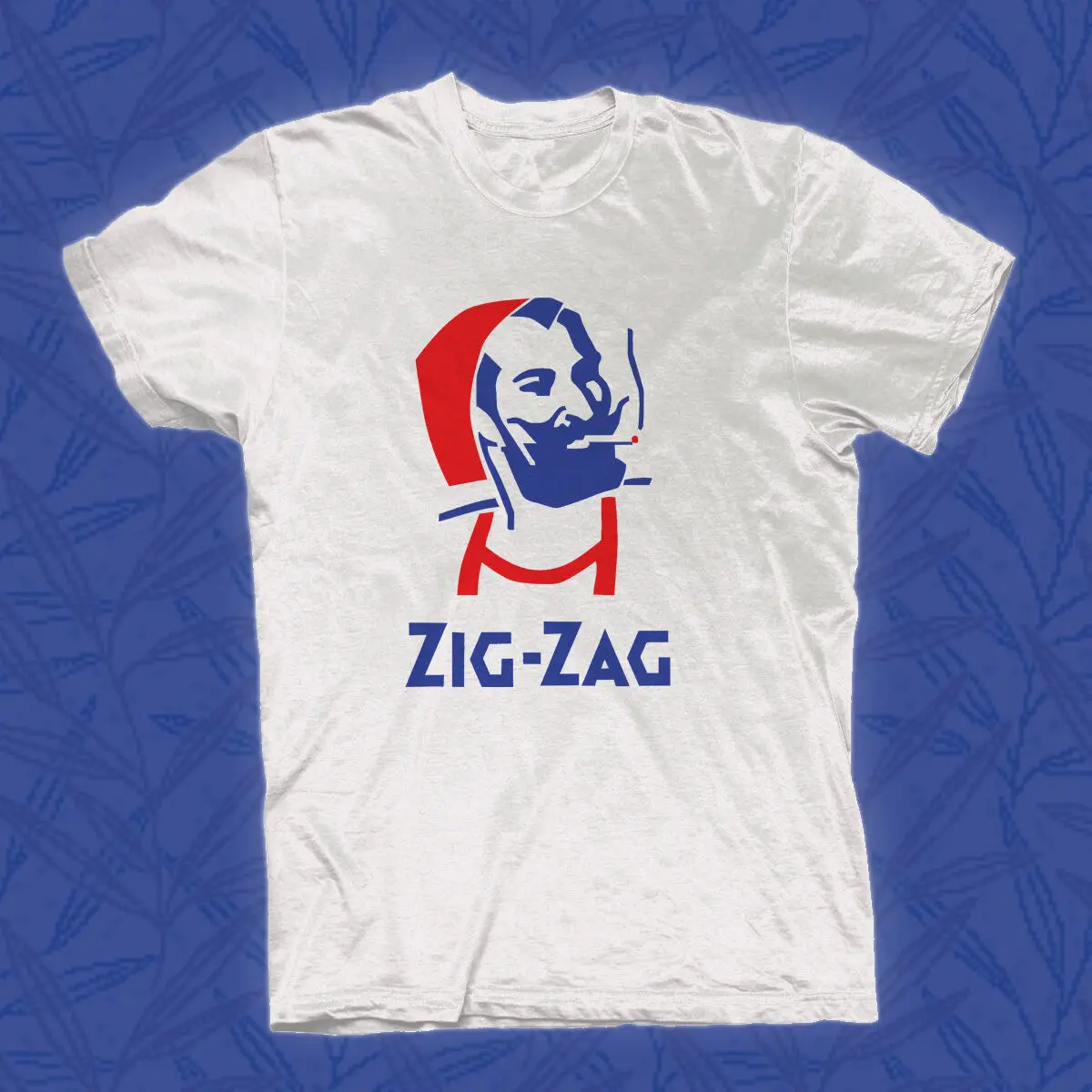 Zig Zag Мужская Ретро винтажная компания забавная мужская белая футболка Размер M до