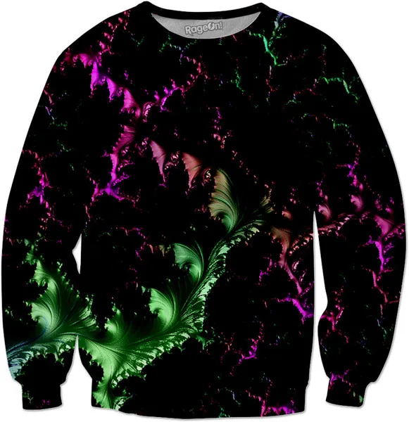 

Deep Dark Fractal Sweatshirt Crew Neck 3D Print Hip Hop Hoodies Crewneck Pullover Hoodie 4XL