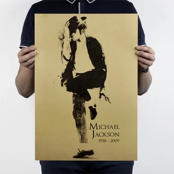 

Michael Jackson Nostalgic Vintage Kraft Paper Classic Movie Poster Home Decor Garage Wall Decor Art Retro Prints