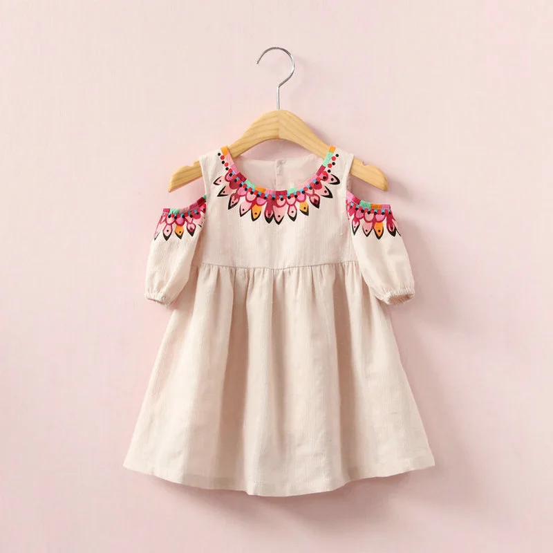 Princess Girls Dress Summer Fashion Girls Rustic Floral Dress Children ...