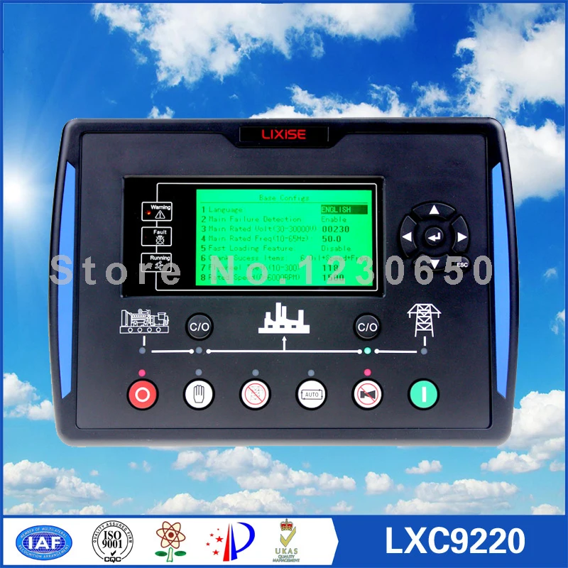 

LXC9220 Generator controller Completely replaced dse7220 amf ats control panel for diesel generator