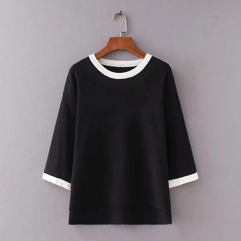 Casual Knitted Sweaters Women New 2018 Autumn Thee Quarter Sleeve Sweater Pullovers KKFY2302 Casual Knitted Sweaters Women New 2018 Autumn Thee Quarter Sleeve Sweater Pullovers KKFY2302