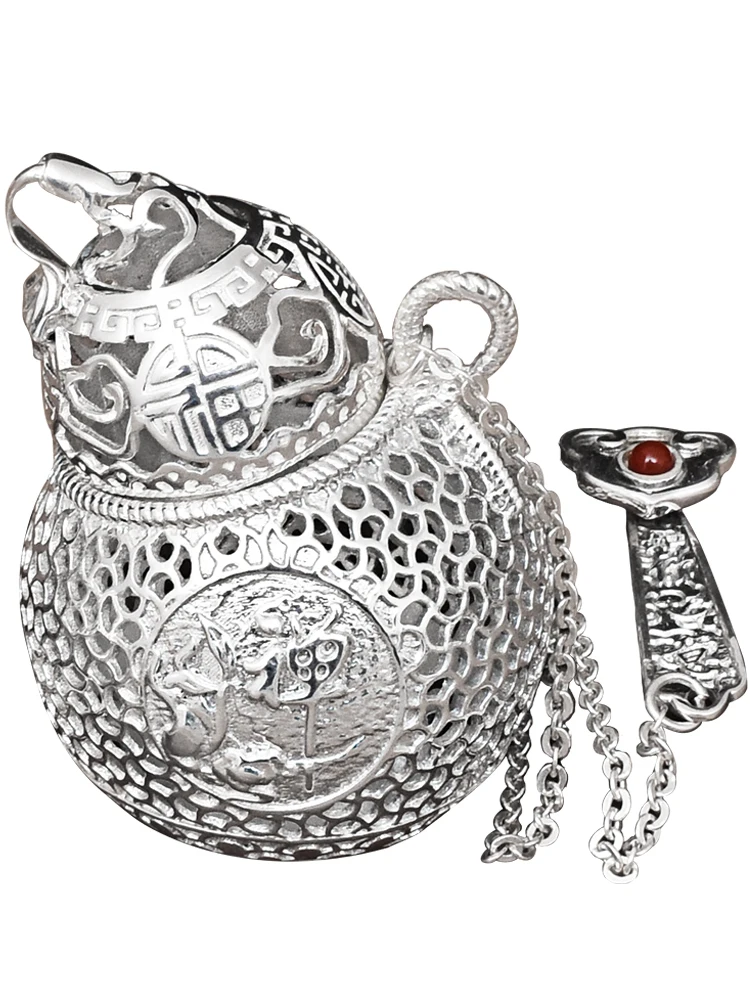  New S999 Silver Ball Tea Dip Net Filter with Hook Loose Tea Spice Ball with Rope Chain Home Kitchen - 1000008304268