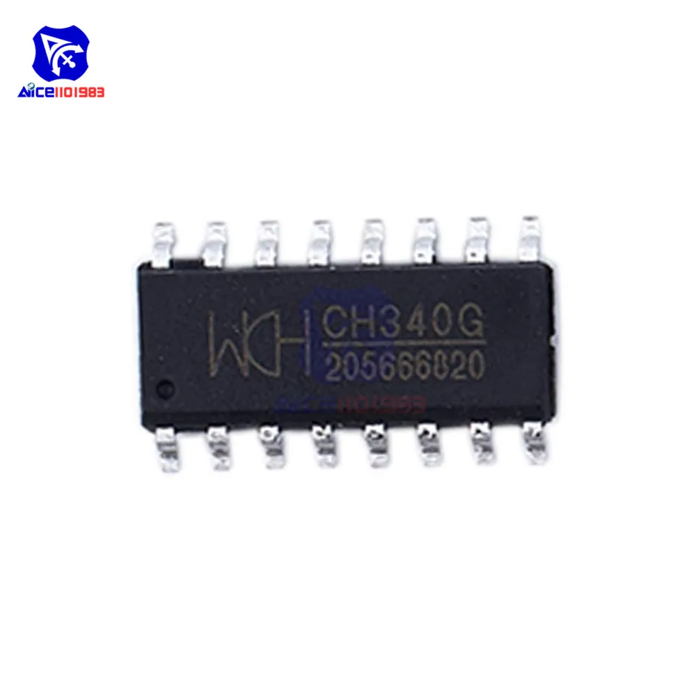Интегральная схема CH340G CH340 SOP-16 R3 оригинальная плата 1 шт. | Электронные компоненты