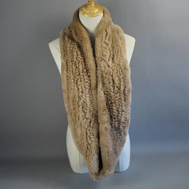 Buy [Rancyword] Soft Real Rabbit Fur Scarves Shawl
