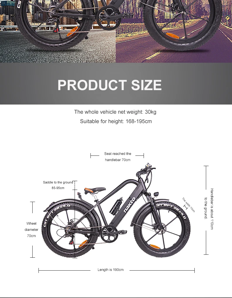 26 дюймов Электрический горный велосипед fat ebike 48V400W мотор ebike Скрытая литиевая батарея электрический Снежный велосипед