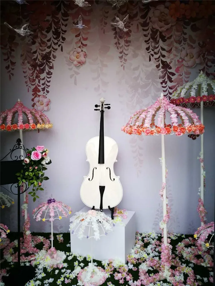 Свадебный фон, вечерние украшения, зонтик, Цветочная стойка, креативный дорожный свинец, искусственный цветок, стол, центральные части, подсвечник, ваза
