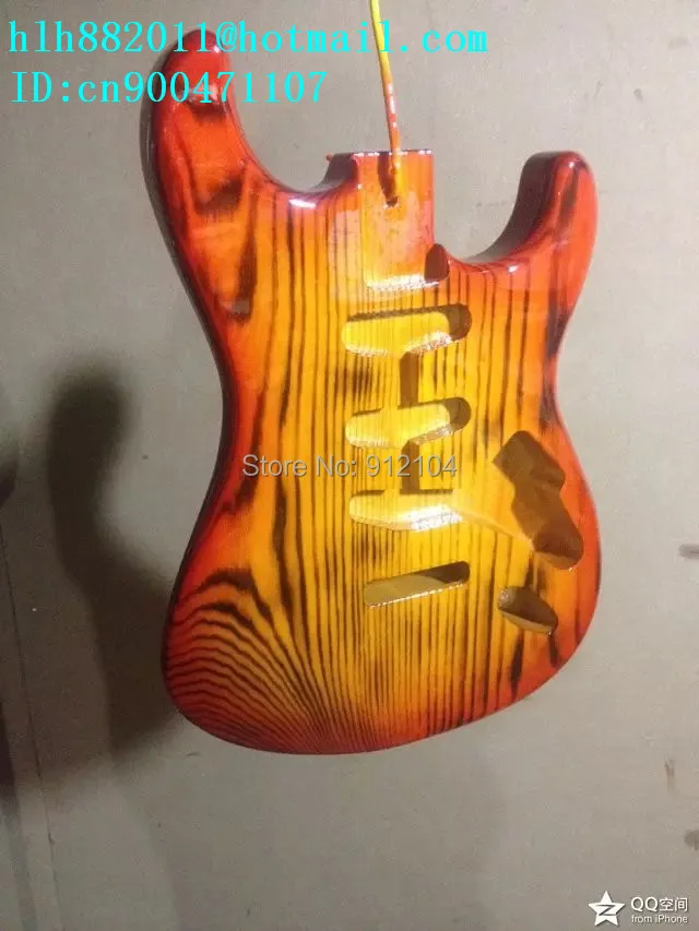 

free shipping new single wave electric guitar elm body F-2000+foam box