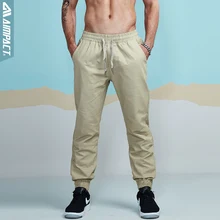 Aimpact, новинка, мужские повседневные брюки, модные, Чино, для бега, мужские, хлопок, облегающие, Твиловые брюки, мужские, прямые, зауженные, брюки, AM5013