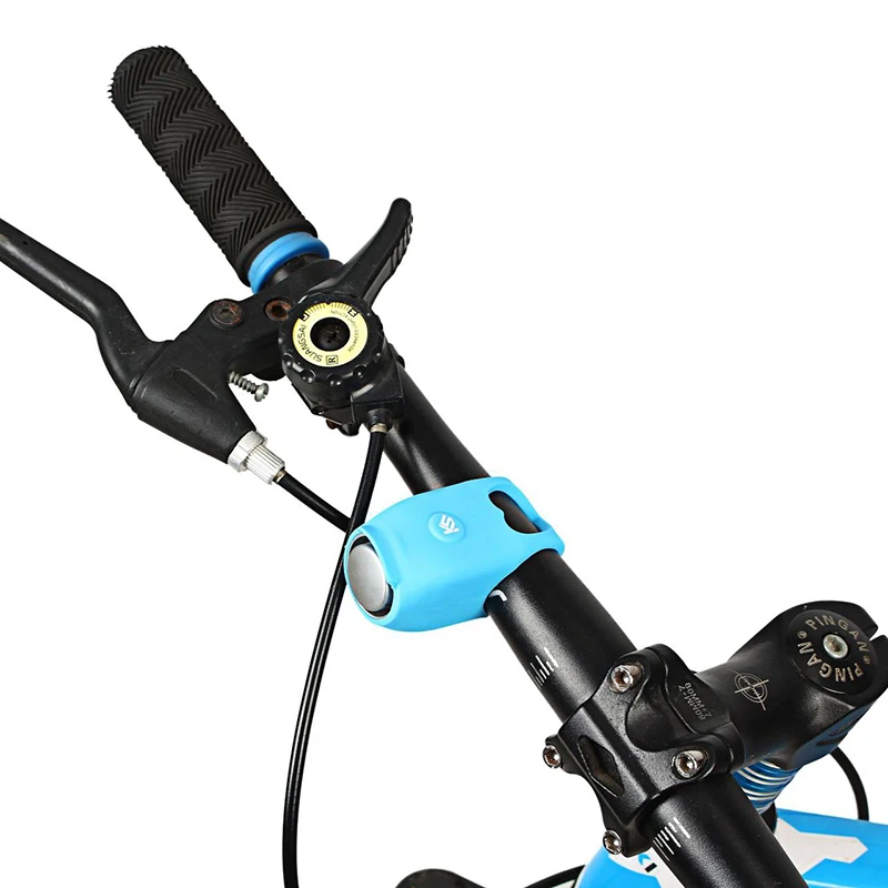Cycling Bike Electronic Bell Rainproof MTB Road Bicycle Handlebar Silica Gel Horns Super Loud Safety Bike Alarm Horn PA0112 (5)