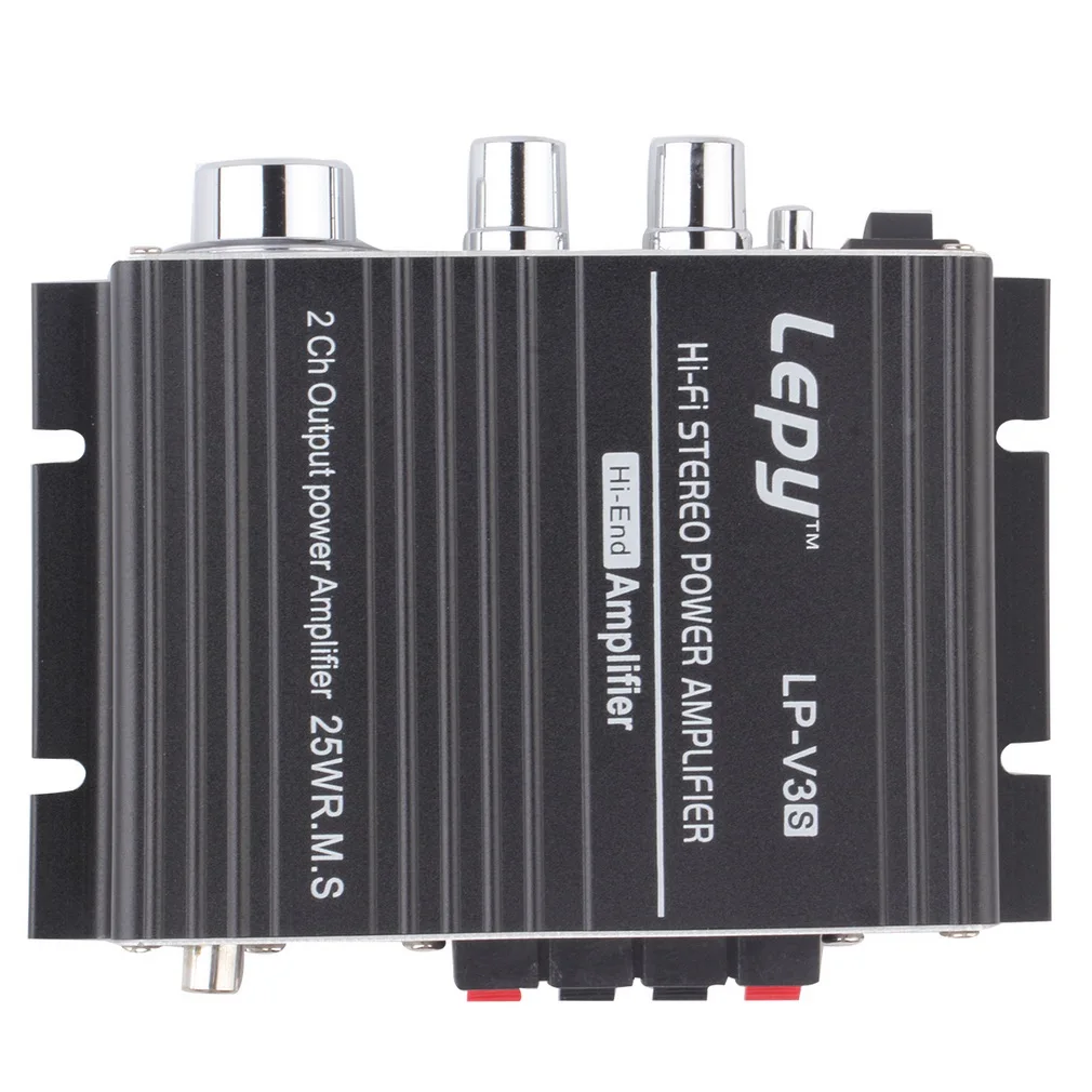 

YHX 12V 25W Mini Hi-Fi Stereo Amplifier Amp mp3 For iPod Motorcycle and Car,. C1